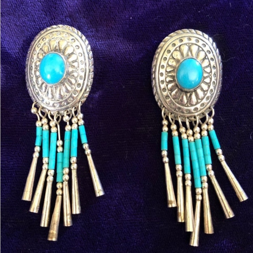 Vintage JOCLA Turquoise Dangle Earrings